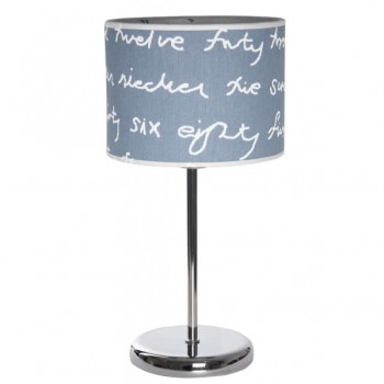 Distribuidor - Lâmpadas Diversas | Sobre Mesas Infantil | SOBREMESA LETTERS AZUL/BLANCO 1XE14 43X20D Ref: 076071008